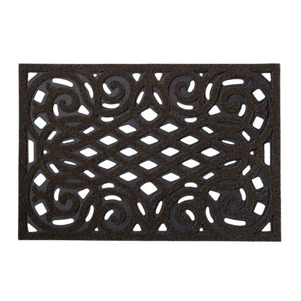 Nicoman Victorian Style Eco Outdoor Door Mat - Chocolate