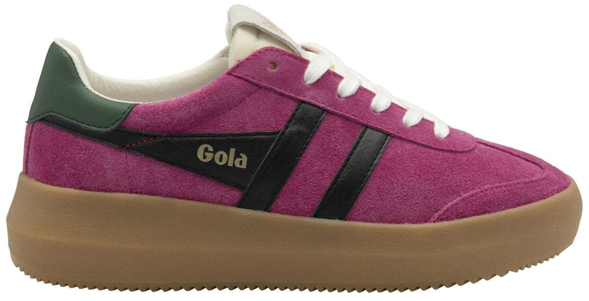 Gola Athena Suede Women's Fuchsia/Black/Evergreen Trainers