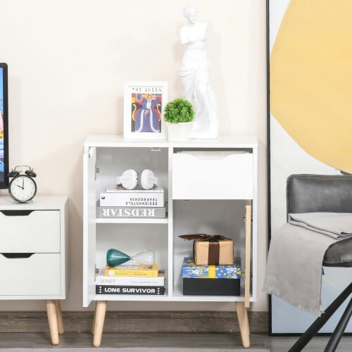 Wyld Haus Roke Levi Natural Brown Wood Sideboard Storage Drawer And 2 Doors