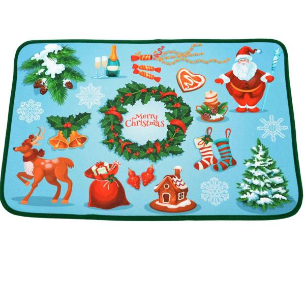 38.5 x 59 cm Christmas Doormat with Anti-Slip Rubber Backing for Indoor and Sheltered Outdoor Use image 3