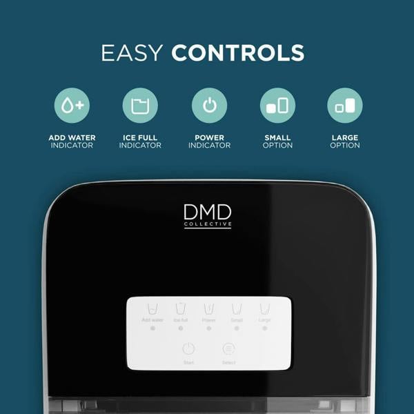 DMD Collective Countertop Ice Maker Machine with Fast Ice in 6–12 Minutes