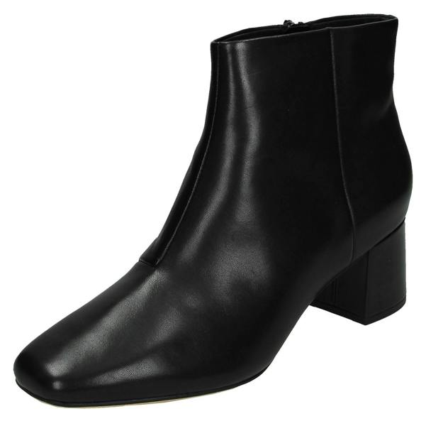 Clarks Ladies Clarks Casual Heeled Ankle Boots Sheer Flora
