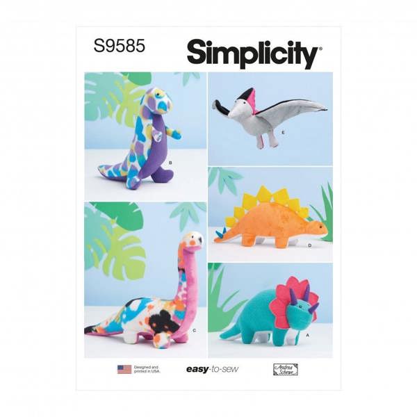 Simplicity Sewing Pattern 9585, Toys OS (One Size Only) - Easy