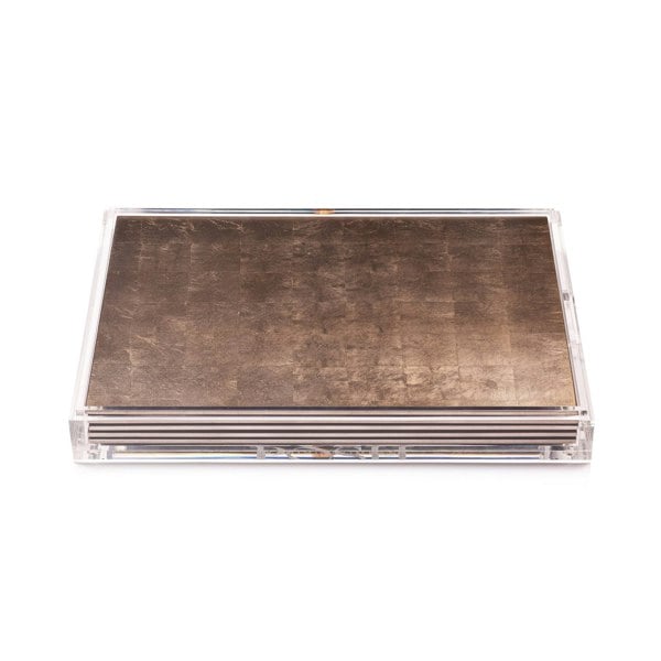 Servebox Silver Leaf Taupe - Posh Trading Company  - Interior furnishings london