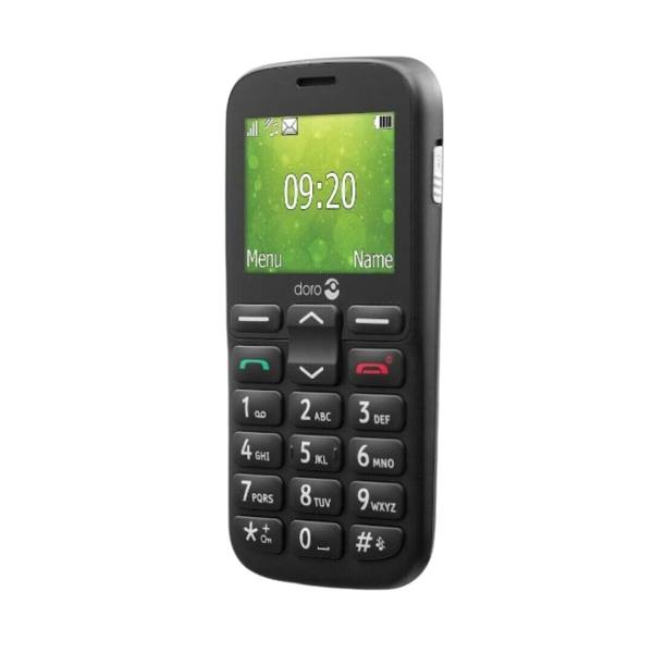 Doro 1380 2G Black Dual SIM Feature Phone with Large Buttons 