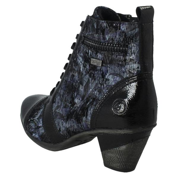 Remonte Ladies Remonte Metallic Print Heeled Boots D8797
