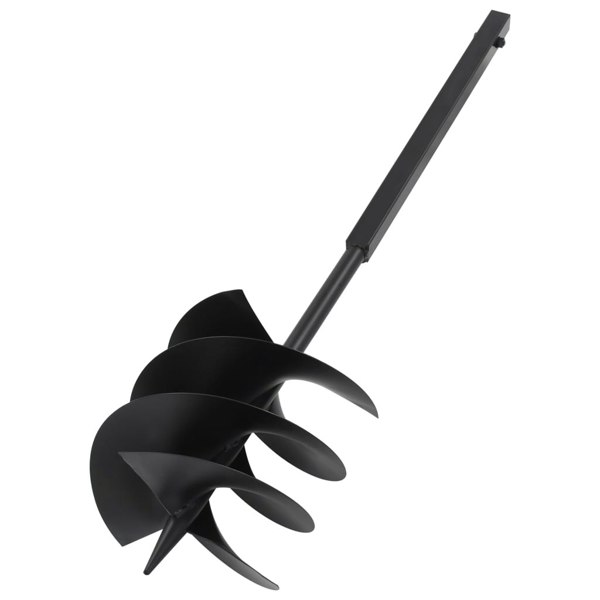 Berkfield Ground Drill with Handle 250 mm with Extension Tube 12 m Steel