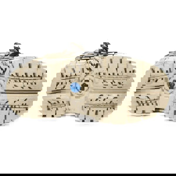 New Rock M-106-S40 Beige Leather Gothic Ankle Platform Boots