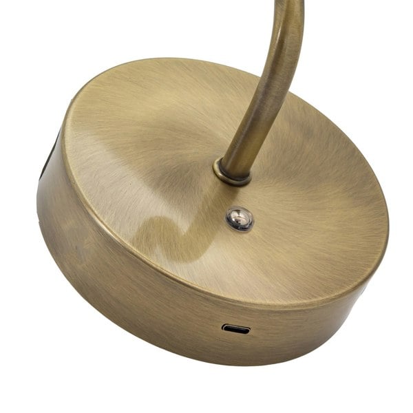 Antique Brass Wireless Rechargeable LED Touch Dimmable Picture Light Image 4