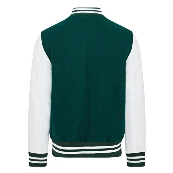 Infinity Leather Letterman Baseball Wool Leather Varsity Bomber Jacket - Genoa