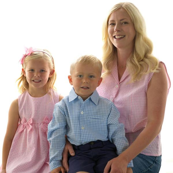 Rachel Riley Gingham Turn-up Shirt