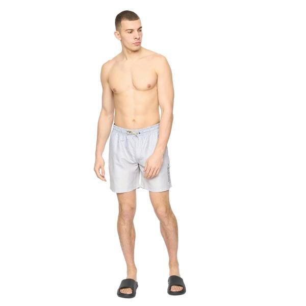 Crosshatch Mens Layotta Swim Shorts - Light Stone - 