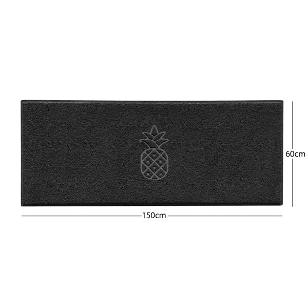 Nicoman Embossed Pineapple Grey Spaghetti Door Mat