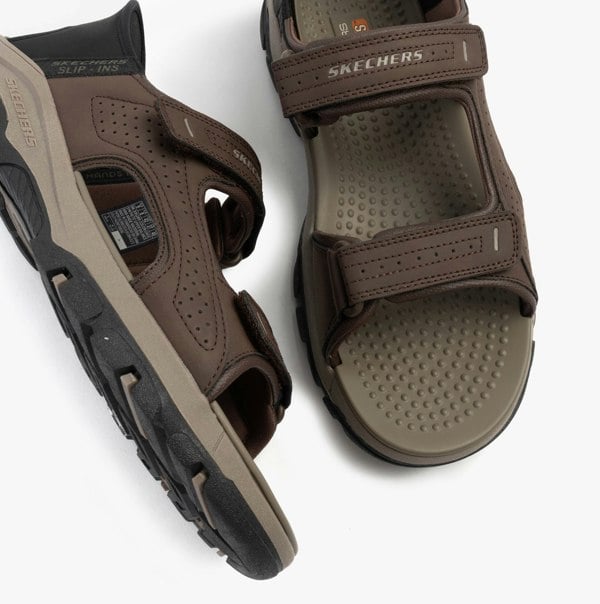 Skechers TRESMEN - REECE Mens Sandals Chocolate