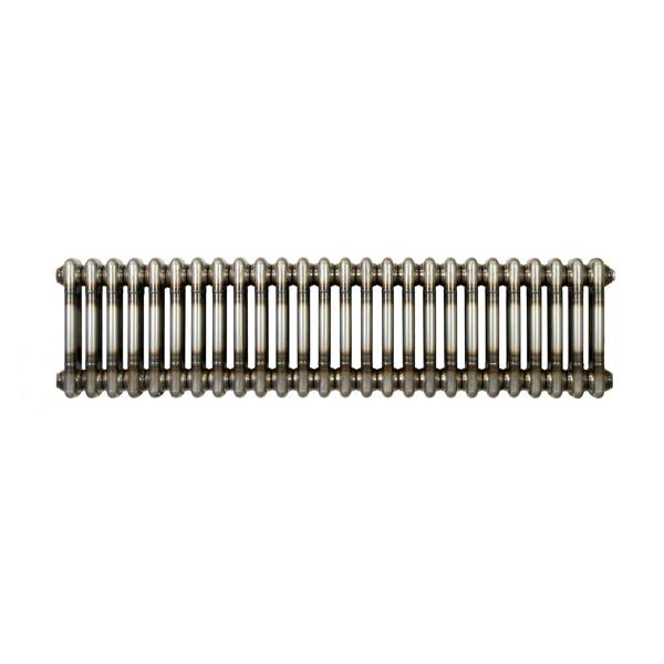 Monstershop Traditional 2 Column Radiator - 300 x 1190mm - Raw Metal