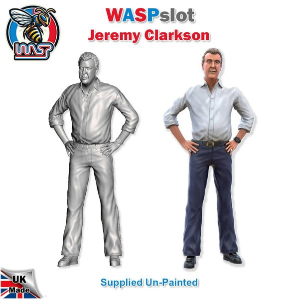 a man standing next to a man wearing a white shirt and blue pants
