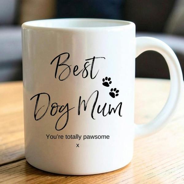 Personalised Best Dog Mum Mug