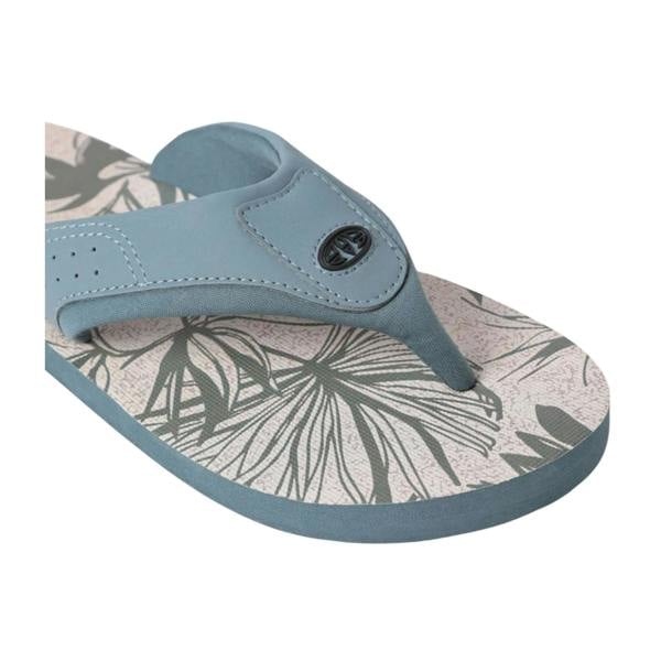 Animal Mens Jekyl Leaves Logo Flip Flops - Pale Green - 
