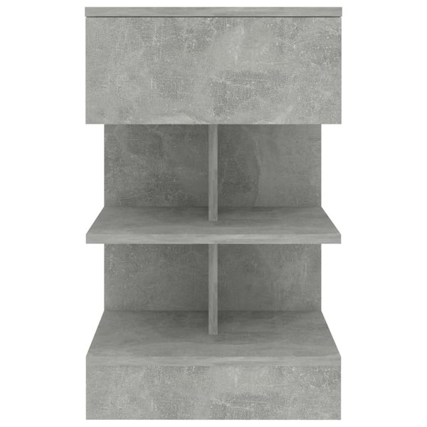 Berkfield Bedside Cabinets 2 pcs Concrete Grey 40x35x65 cm