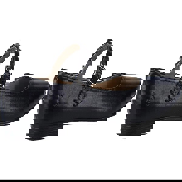 Hush Puppies Melissa Strap Leather Women's Shoes in Black