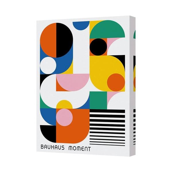 Benjamin Tate Design Bauhaus Moment Abstract Geometric Canvas Wall Art Poster