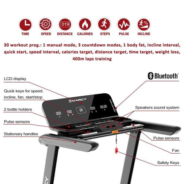 Marcy Interceptor Compact Folding Treadmill