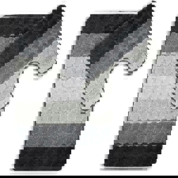 Velosso Hex Stripe Bathmat Set Anti Slip