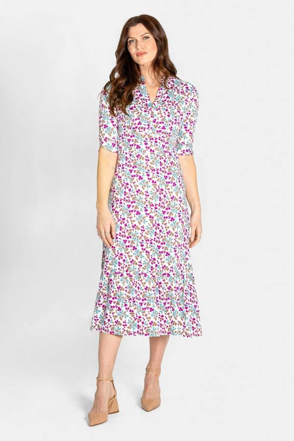 ENORSIA Ditsy Floral Midi Dress