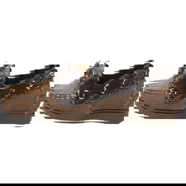 Cotswold Waterlane Leather Women's Taupe/Brown Boat Shoes