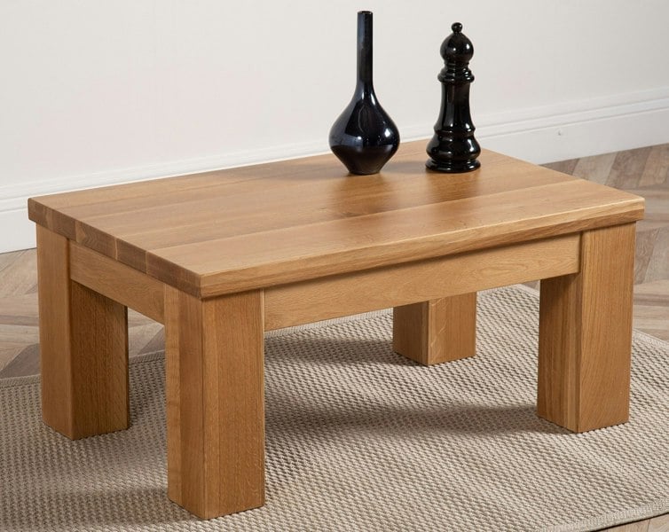 That's Furniture Dakota Chunky Oak Coffee Table for Living Room - 92cm