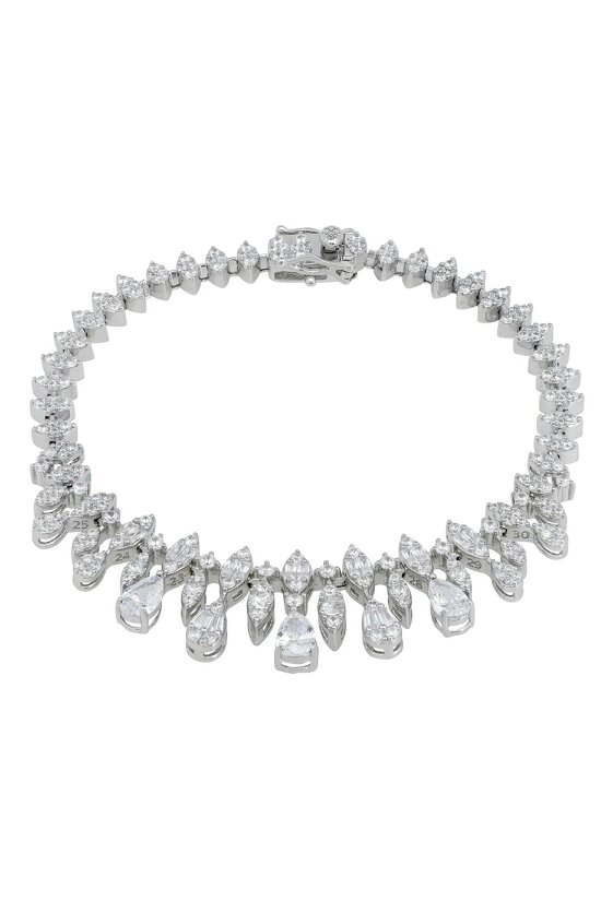 Latelita Duchess Moissanite Tennis Bracelet Silver