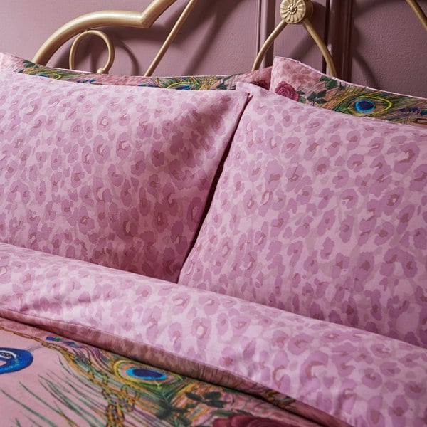 Matthew Williamson Xanadu Peacock Leopard 200 Thread Count Cotton Sateen Pillowcase Pair