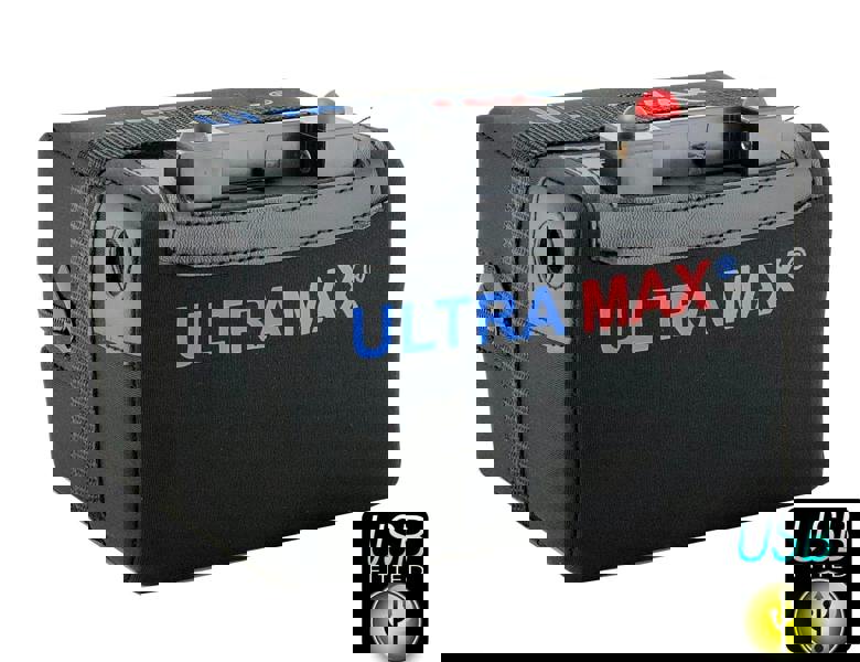Ultru Ultramax 12v 22ah Lithium Golf Trolley Battery With Usb Port