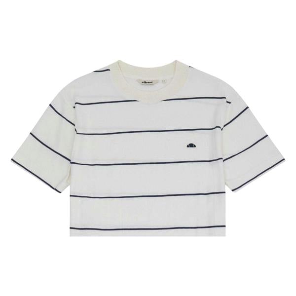 Ellesse Mens Verri Striped T-Shirt - Off White - 