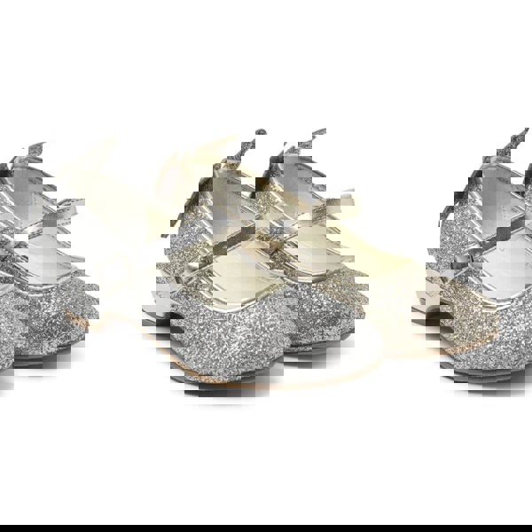gold or silver glitter butterfly shoe
