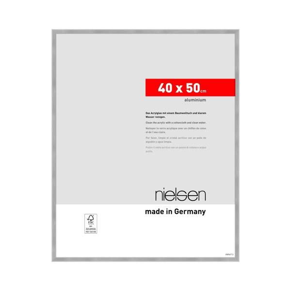 nielsen Atlanta Aluminium Picture Frame - Frosted Silver