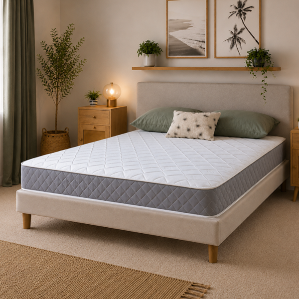 eXtreme Comfort Spring Coil Diamond Grey Essentials Mattress Foam Free Spring Coil