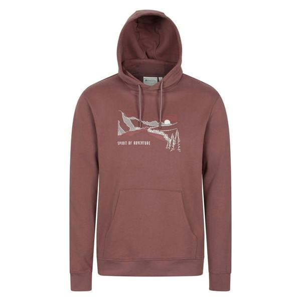 Mountain Warehouse Mens Spirit Of Adventure Hoodie - Brown - 