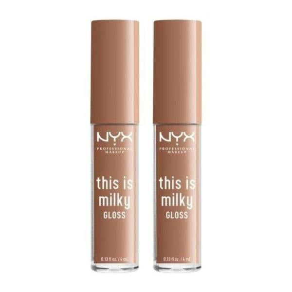 NYX Cosmetics 2 x NYX This Is Milky Lip Gloss 4ml - Cookies and Milk