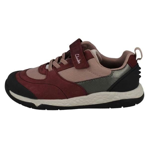 Clarks Childrens Clarks Casual Hook And Loop Fastening Trainers - Steggy Stride K