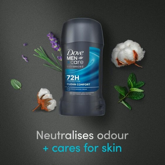 Dove Men+Care Anti-Perspirant Stick Clean Comfort 12x50 ml 72H Sweat Protection