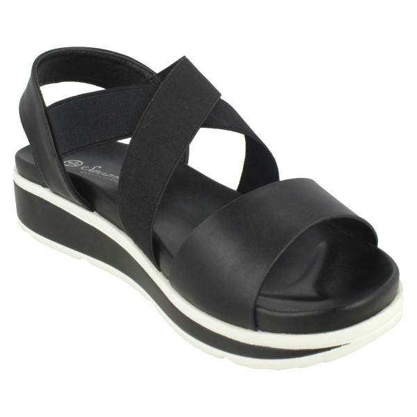 Savannah Ladies Savannah Low Wedge Sandals F10876