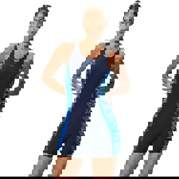 Speedo Hyperboom Splice Muscleback Legsuit - Navy/Blue