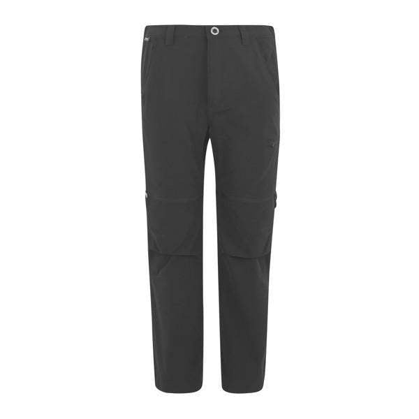 Regatta Childrens/Kids Highton Stretch Zip-Off Walking Trousers - Dark Grey