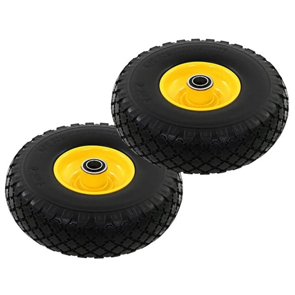 Berkfield Sack Truck Wheels 2 pcs Solid PU 3.00-4 (260x85)