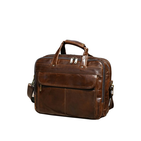 Touribag Vintage Look Genuine Leather Briefcase