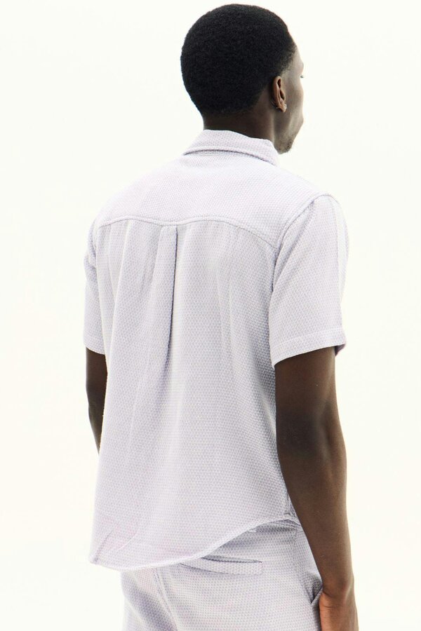 Men’s Slim Fit Textured Shirt & Shorts Co-Ord Set