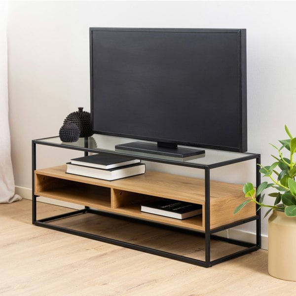 Furniture To Go Randolf TV Unitin Black and Oak