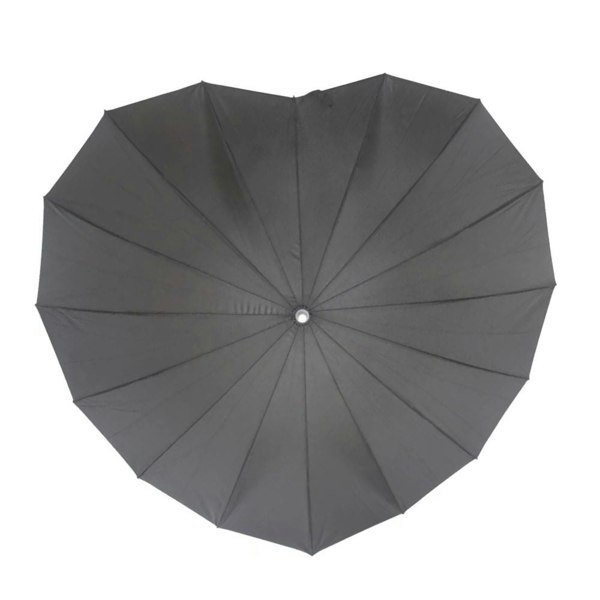 Soake Grey Heart Shaped Umbrella Top View