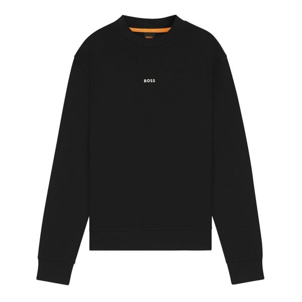 BOSS Relaxed Fit WeSmallcrew Sweatshirt Black